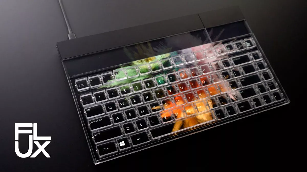 This keyboard runs the Unreal Engine to display full interactive video