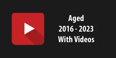 Aged YouTube Accounts 2016 - 2023 with Videos