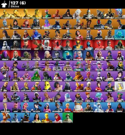 Fortnite Account with 127 Skins Full Access