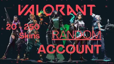 Valorant 20 - 250 Skin  Random Account