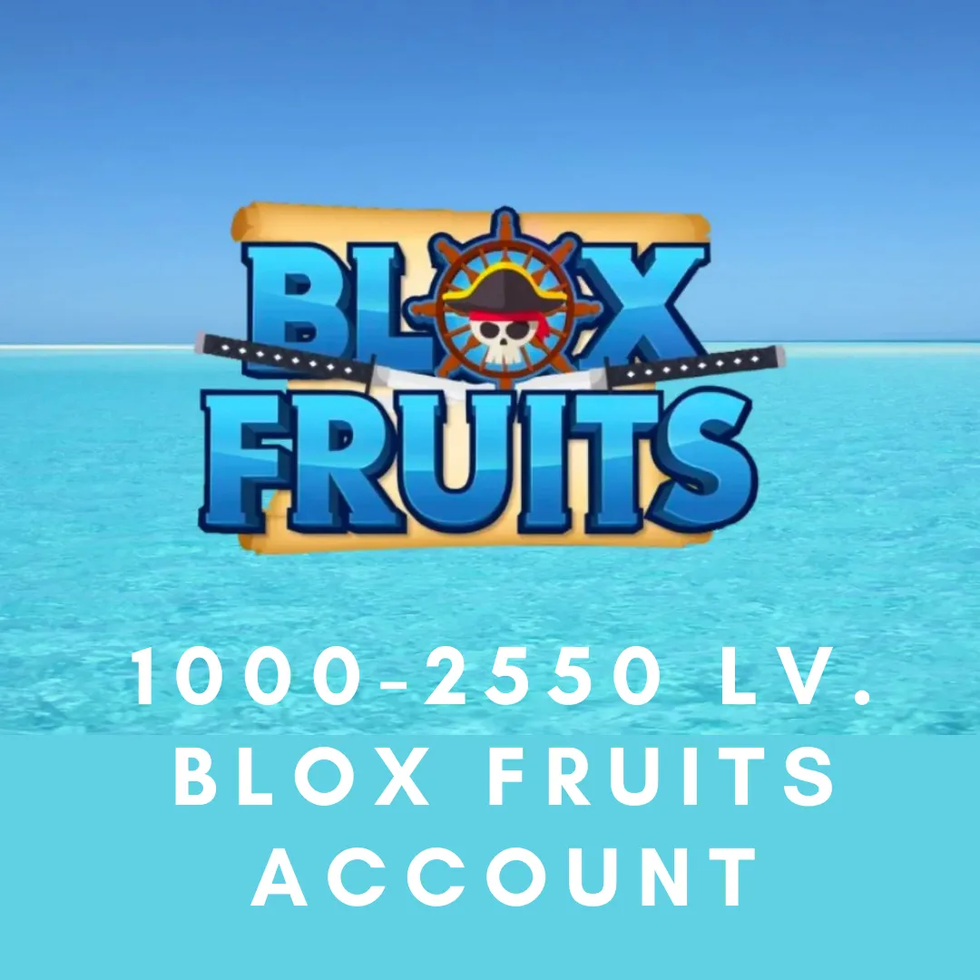 1000-2550 LVL BLOX FRUITS ACCOUNT